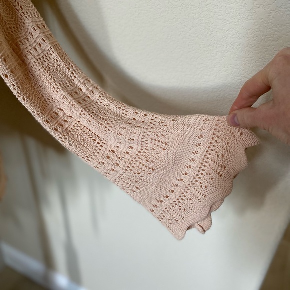 Crochet Drawstring Swimsuit Coverup - Picture 4 of 7